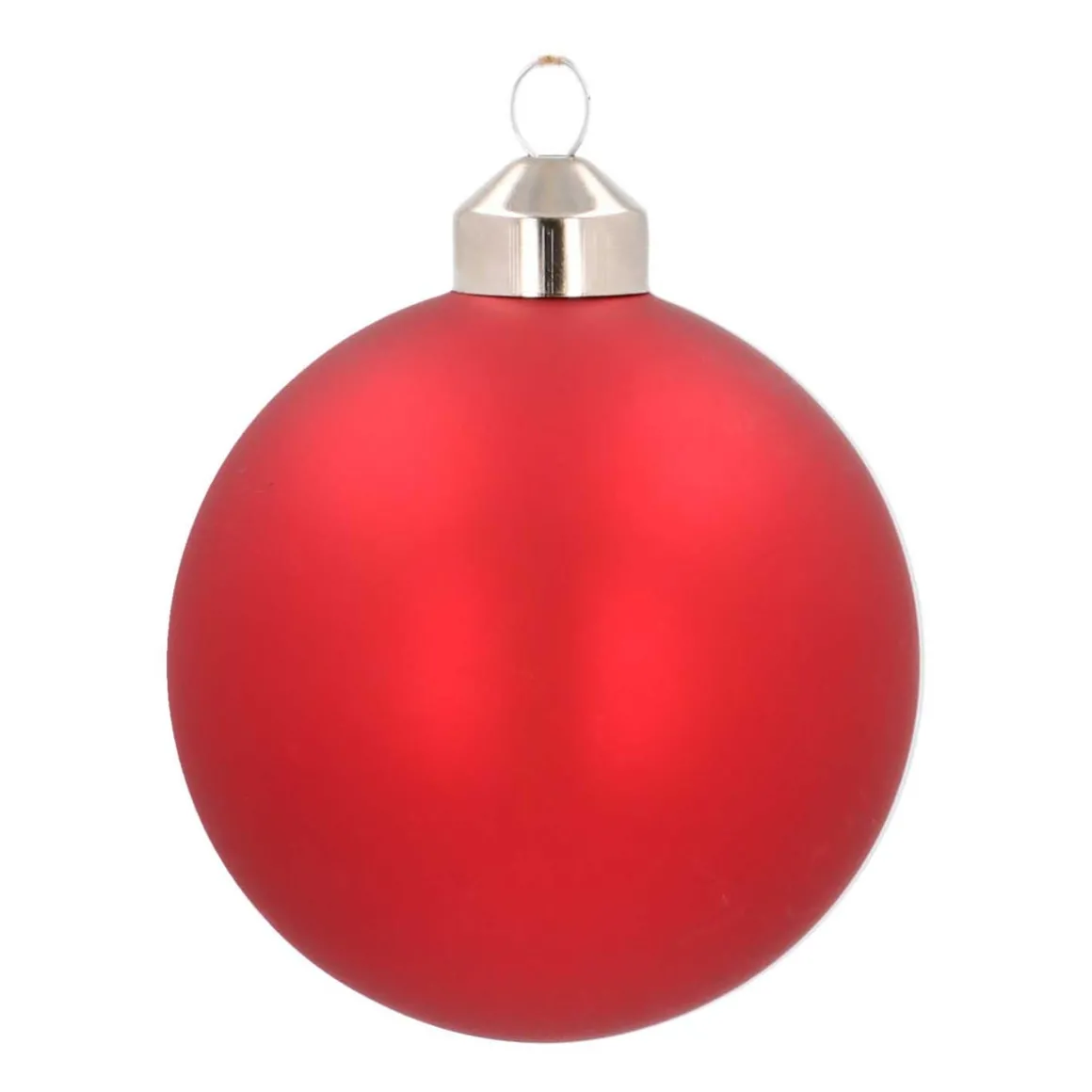 Unique Glass Christmas Bauble "All I Want For Christmas" 8cm Red