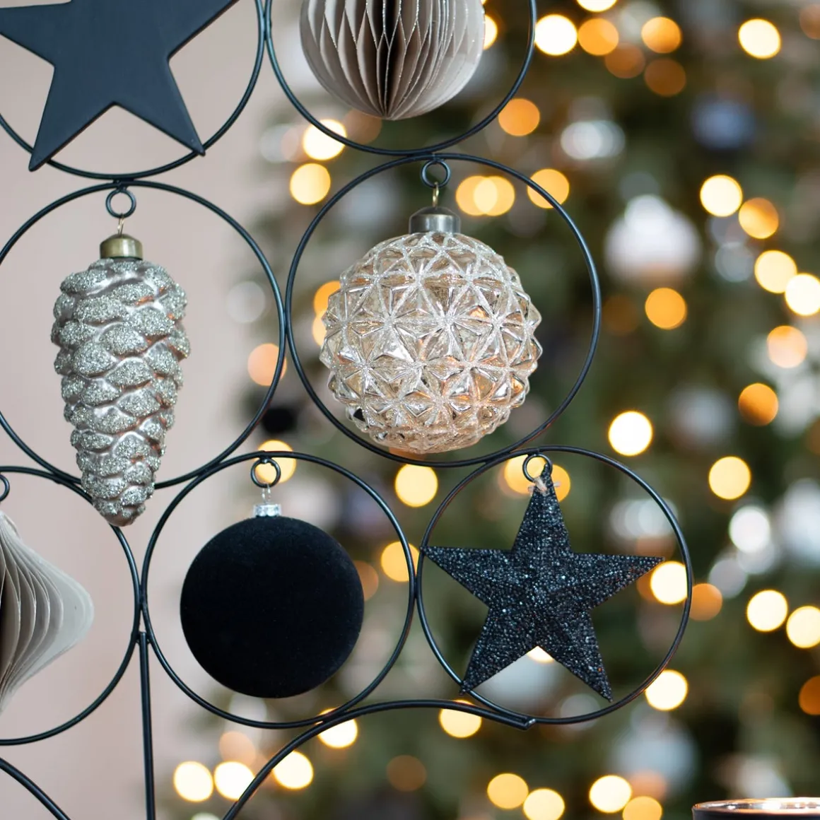 Unique Glass Pine Cone 12 Cm Light Gold