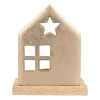 Warm Gold House With Tealight Holder