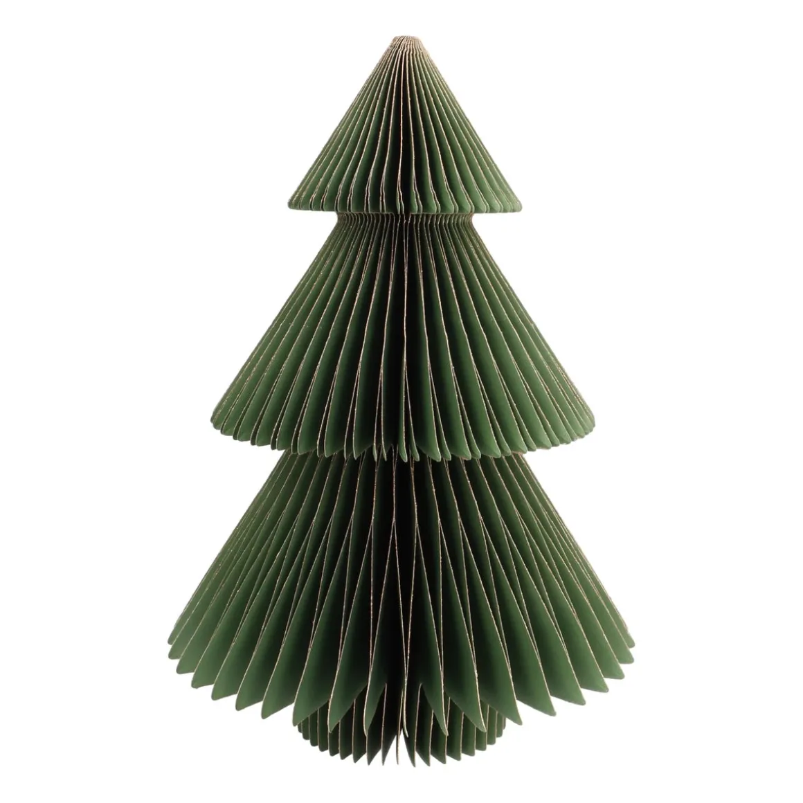 Warm Green Paper Glitter Christmas Tree