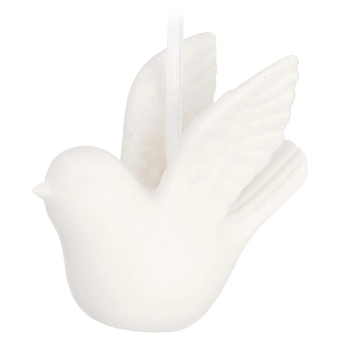 White Dove Christmas Ornament Made Of Porcelain