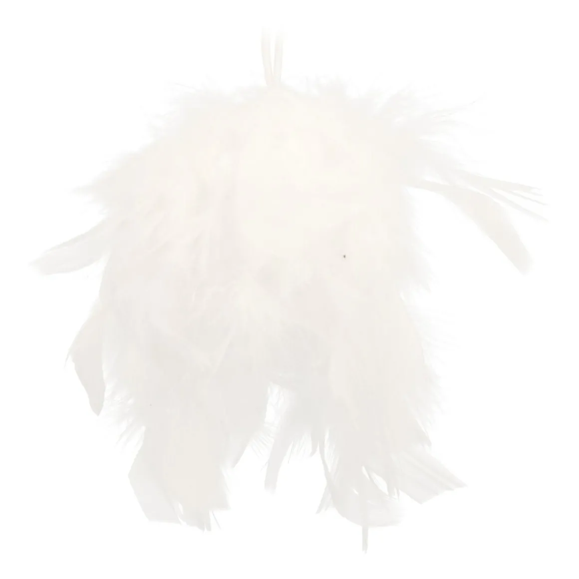 White Feather Bauble | 8 Cm