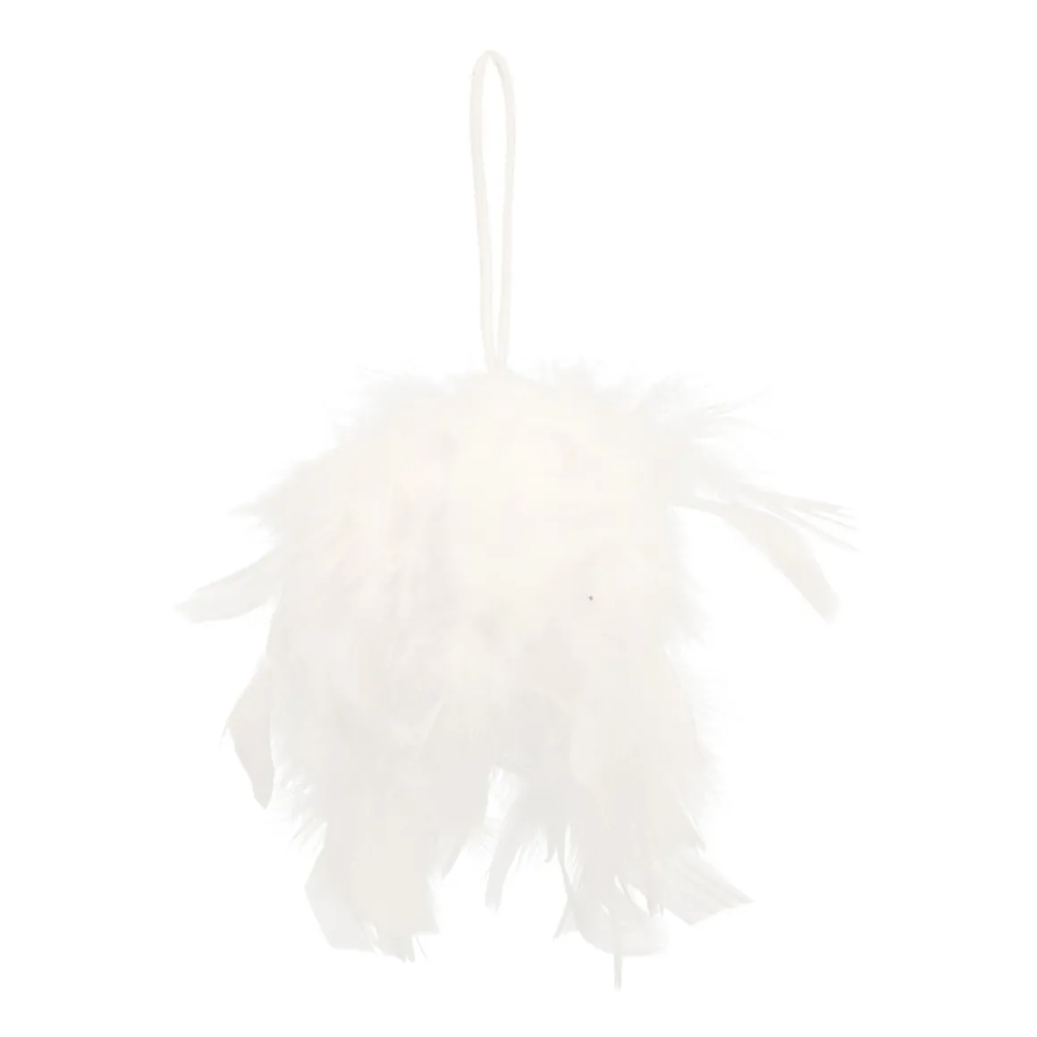 White Feather Bauble | 8 Cm