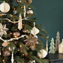 White Paper Christmas Bauble 8 Cm