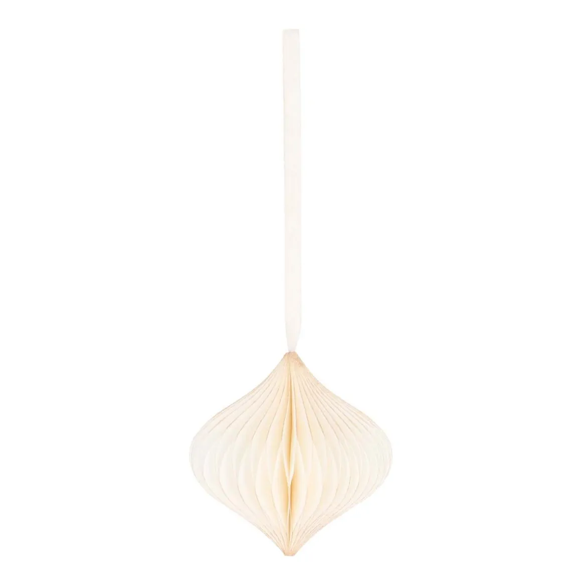 White Paper Christmas Ornament 8 Cm