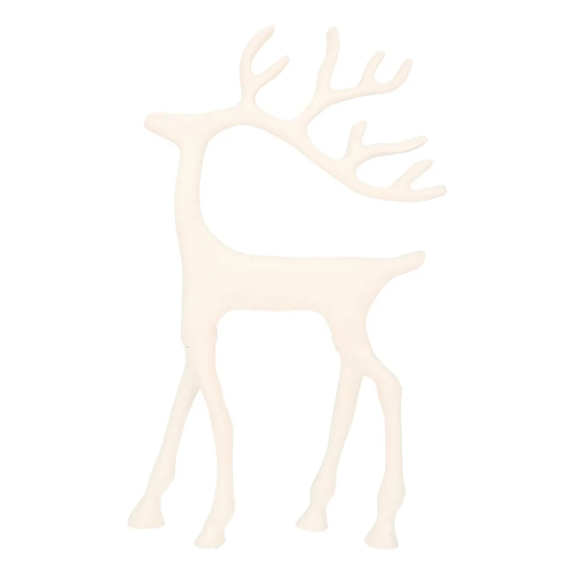 White Reindeer With Elegant Antlers