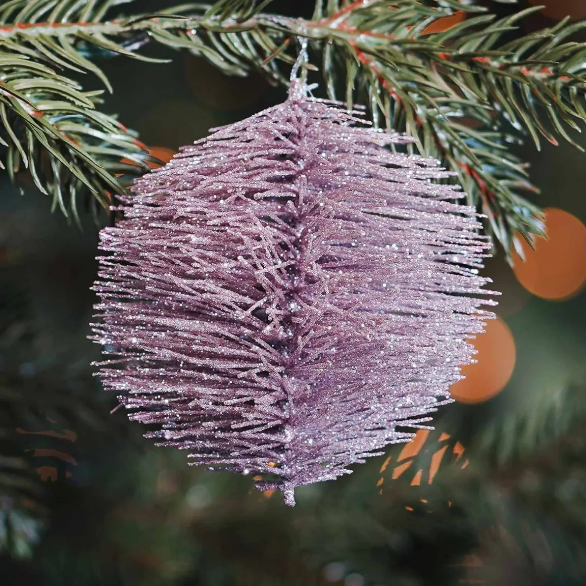 Wire Christmas Bauble 8 Cm Pink