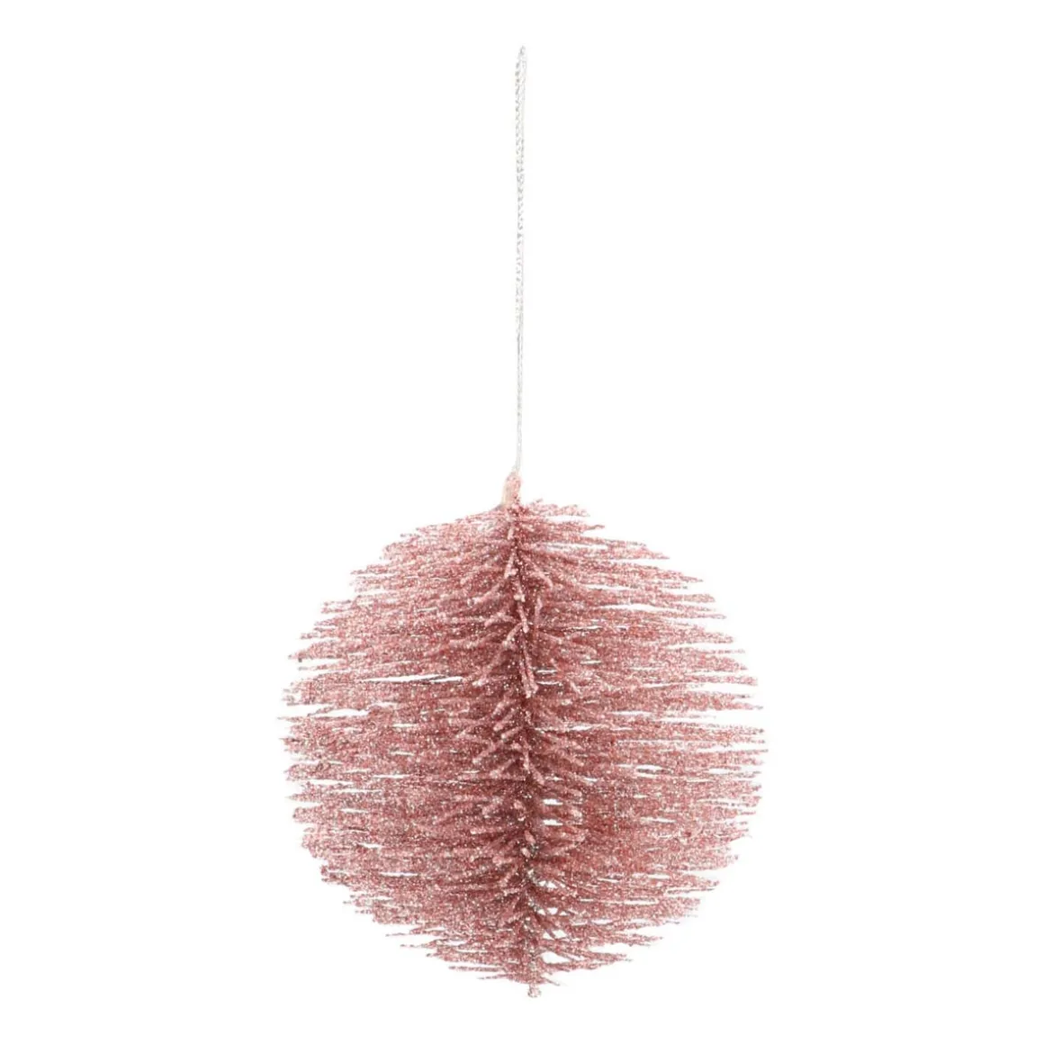 Wire Christmas Bauble 8 Cm Pink