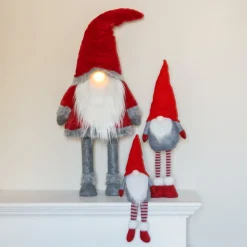 Wobbling Red Gnome With LED Nose