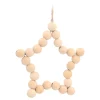 Wooden Bead Star Christmas Ornament