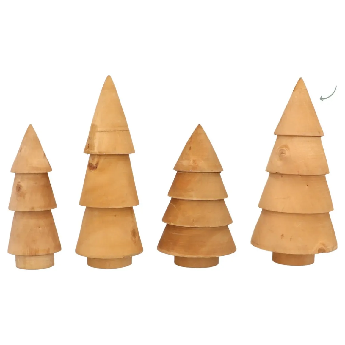 Wooden Christmas Tree For Table Or Windowsill