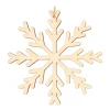 Wooden Snowflake Ornament | Natural | 12 Cm