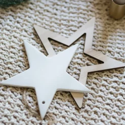Wooden Star Ornament | Natural | 15 Cm