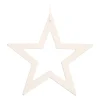 Wooden Star Ornament | White | 15 Cm