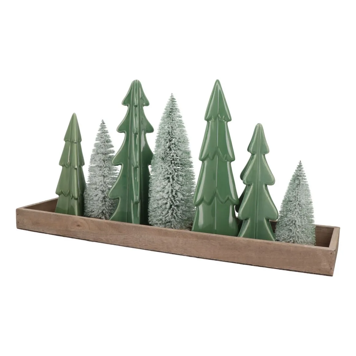 Wooden Tray | Light Grey | 57x14 Cm